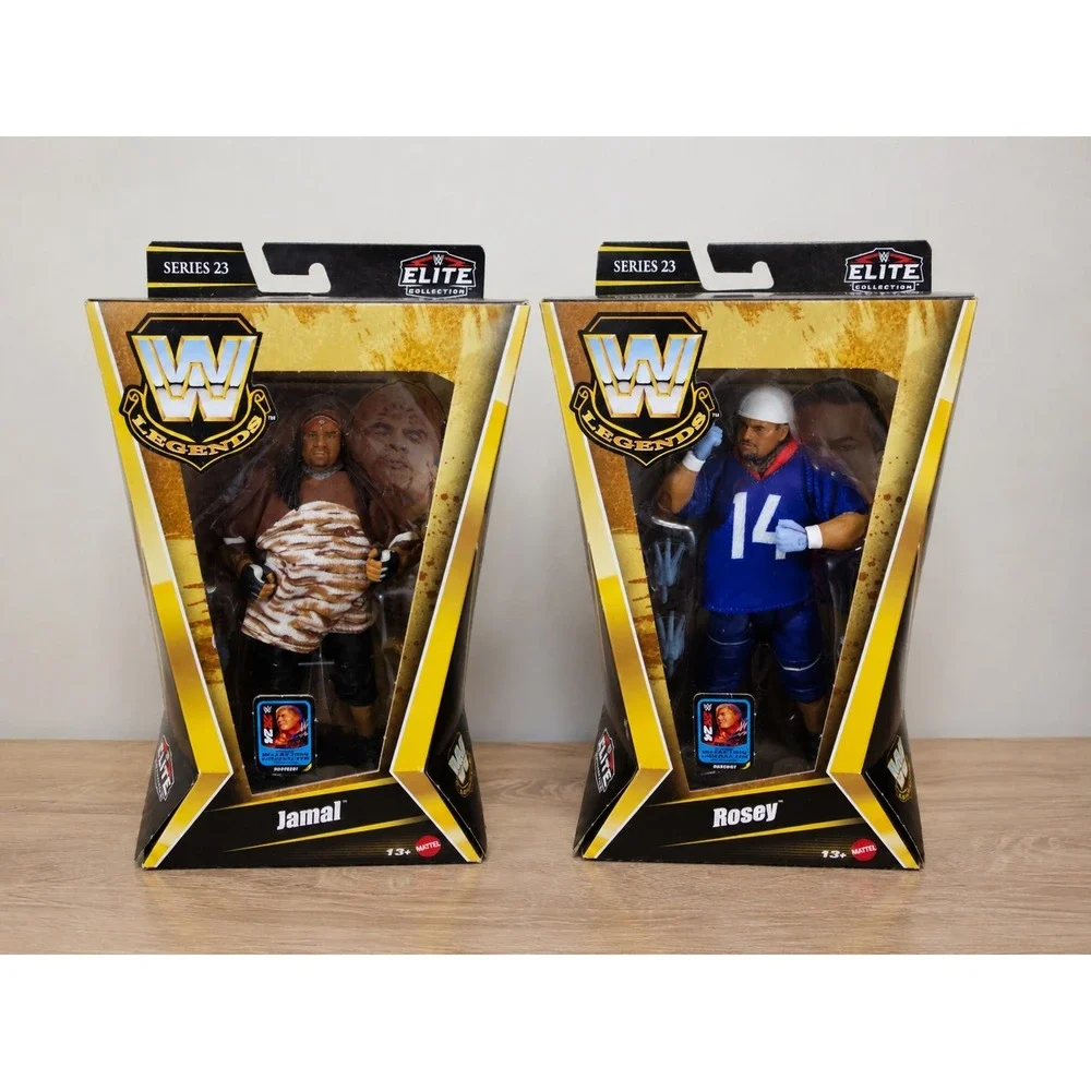 WWE Legends Series 23 Elite Jamal & Rosey 3-Minute Warning Mattel Figures Set